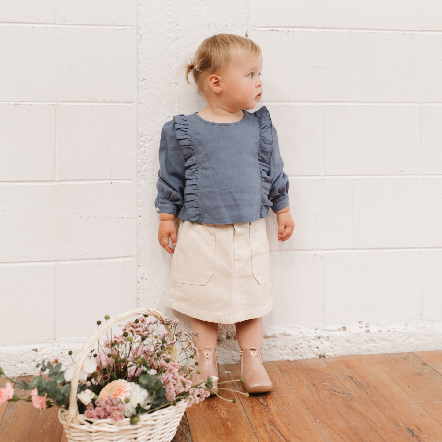 Grace Blouse - Child wearing the girl's blouse