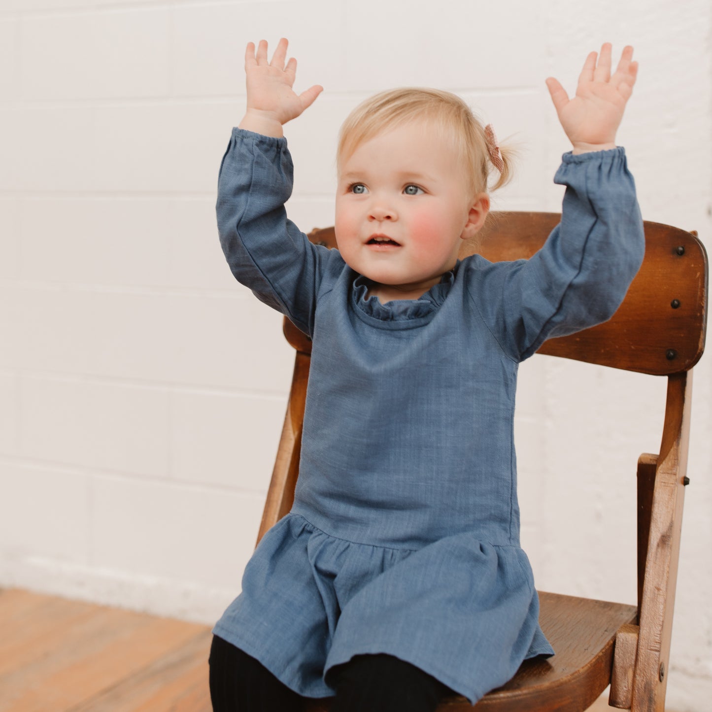 Allie Dress - child wearing the Ed & Al girl's dress