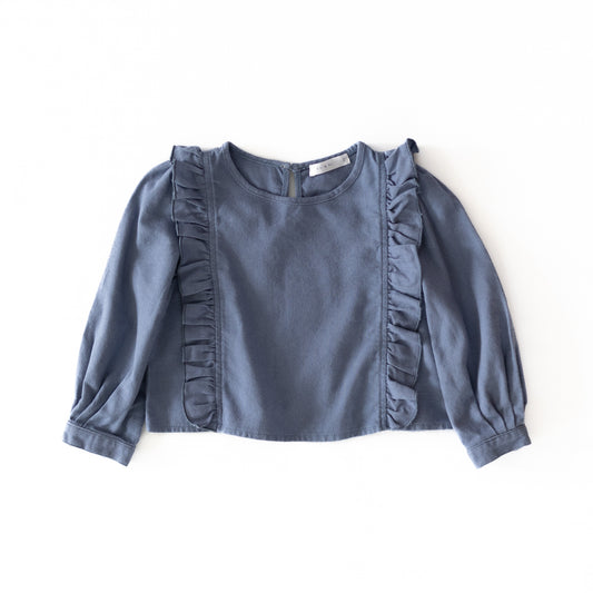 Grace Blouse - Navy girl's blouse